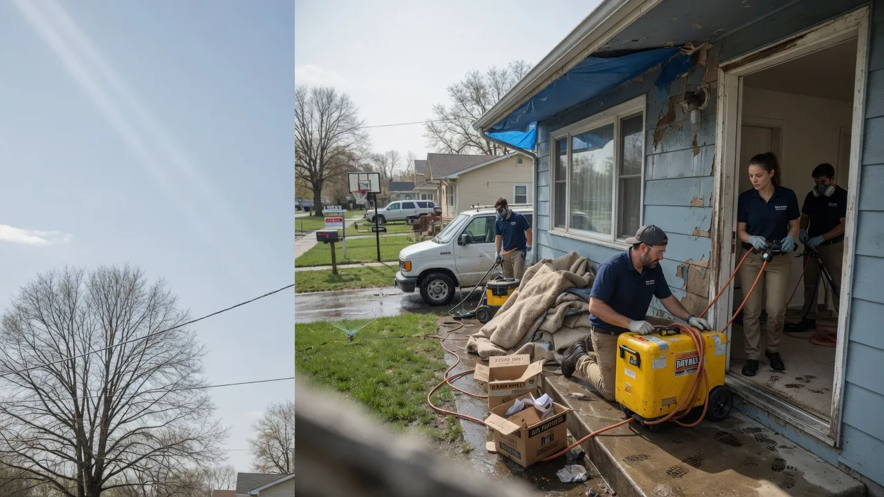 Basement Flood Cleanup in Michigantown, IN near me